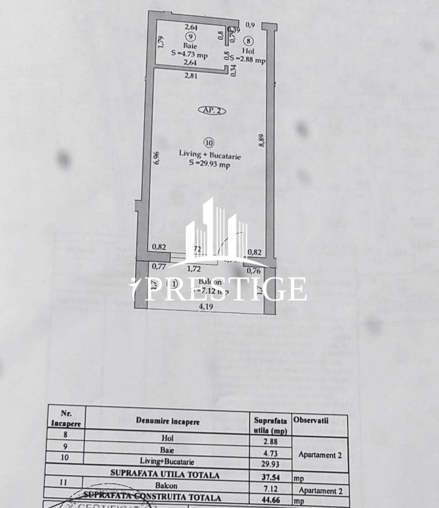 APARTAMENT TIP STUDIO PARTER | VILĂ CU DESIGN MODERN ÎN DA VINCI HOMES - Schiță 21