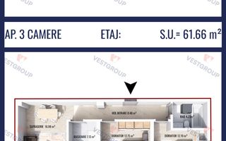 Apartament 3 camere Proiect Weiner 5 Direct Dezvoltator Vest Group - Poză 2