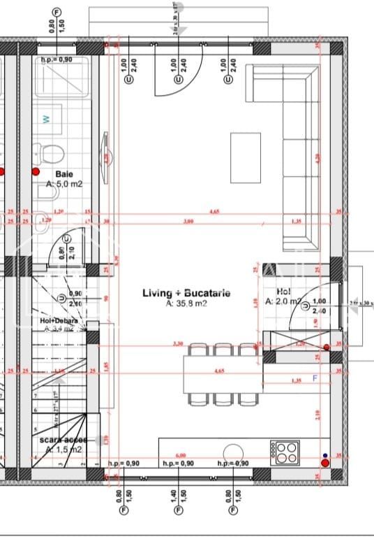 Duplex Modern la Cheie Intabulat si 270 de mp de curte, in Cisnadie - Schiță 13