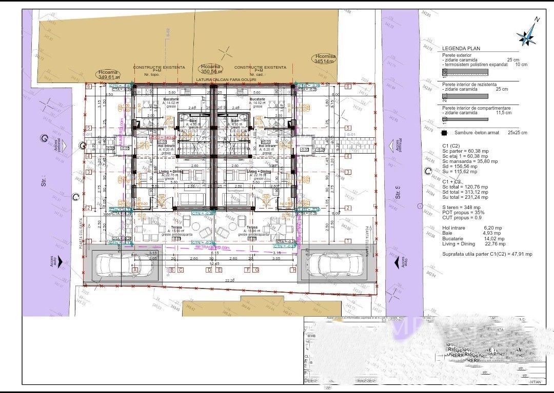 Inchiriere duplex modern, la 2 minute de Cluj Arena - Schiță 23