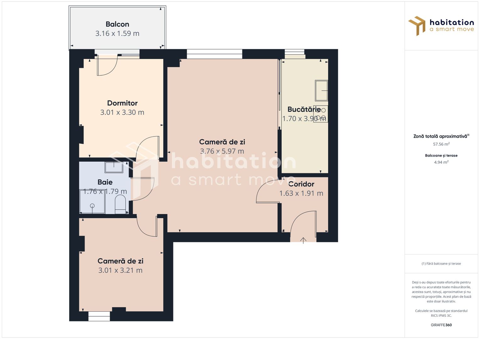 Tur virtual- 3 camere, primitor si elegant, Dumbrăvița - Hornbach - Poză 20