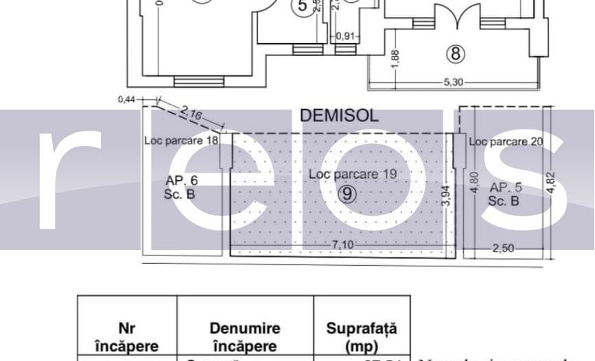 INCHIRIERE 3 CAMERE 86MP | FLOREASCA | MOBILAT-UTILAT LUX | PARCARE - Schiță 10