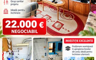 Garsonieră 21 mp, etaj 4, VASLUI zona KOGALNICEANU - ALECSANDRI; - Poză 1