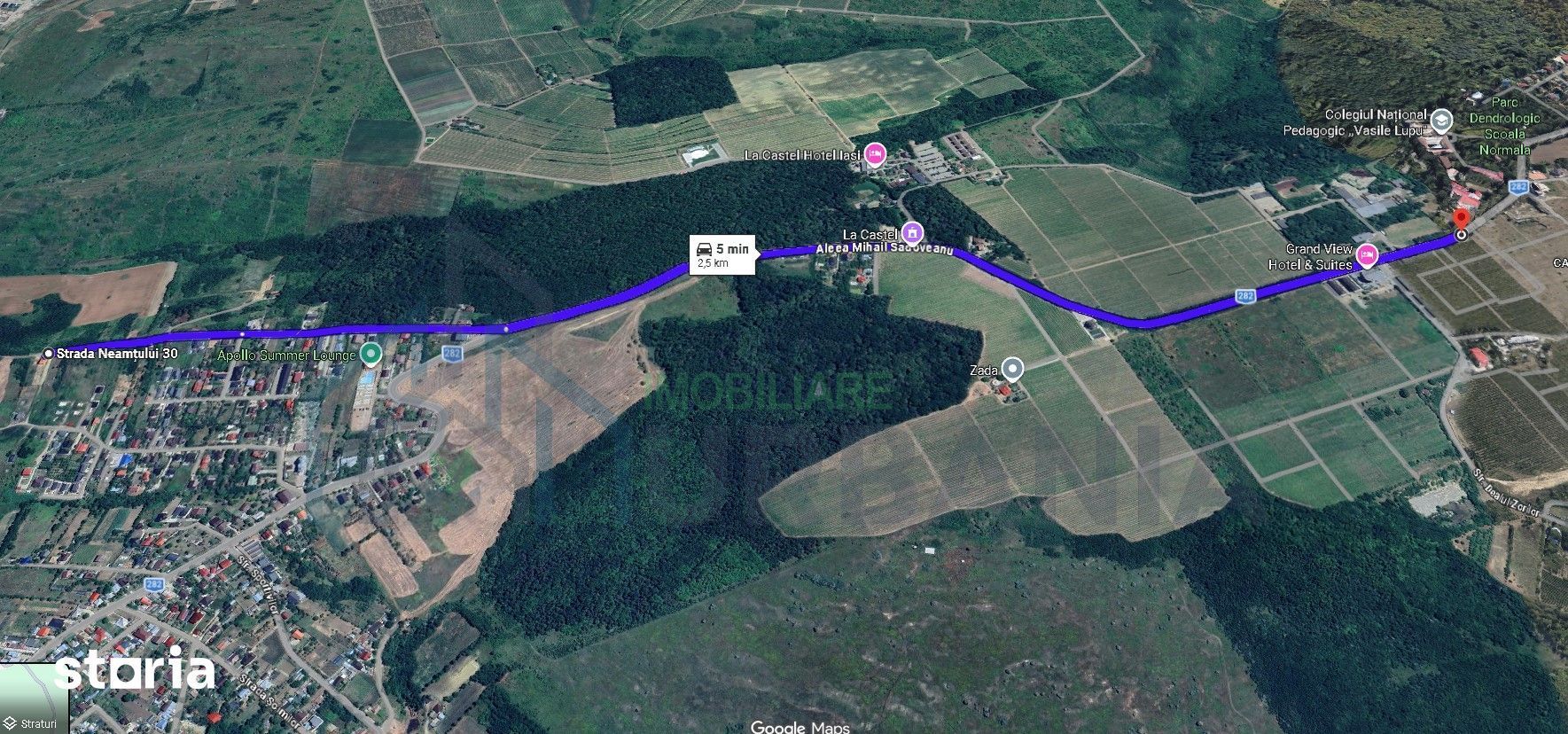 Teren intravilan de 650 mp în Copou (Breazu), complex privat de 8 locuințe, strada Pădurea Breazu - Poză 2