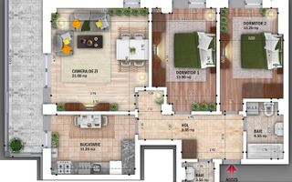 3cam.dec.-2bai-lux/13min -pe jos Metrou N.Grigorescu,sector 3 - Poză 2