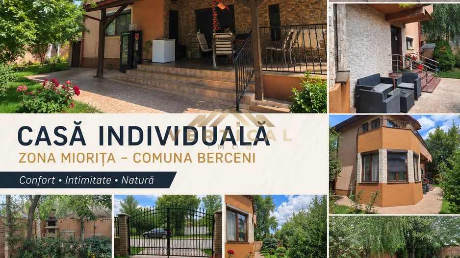 Casă deosebită, Zona Miorița – Comuna Berceni, Curte amenajată - Poză 1