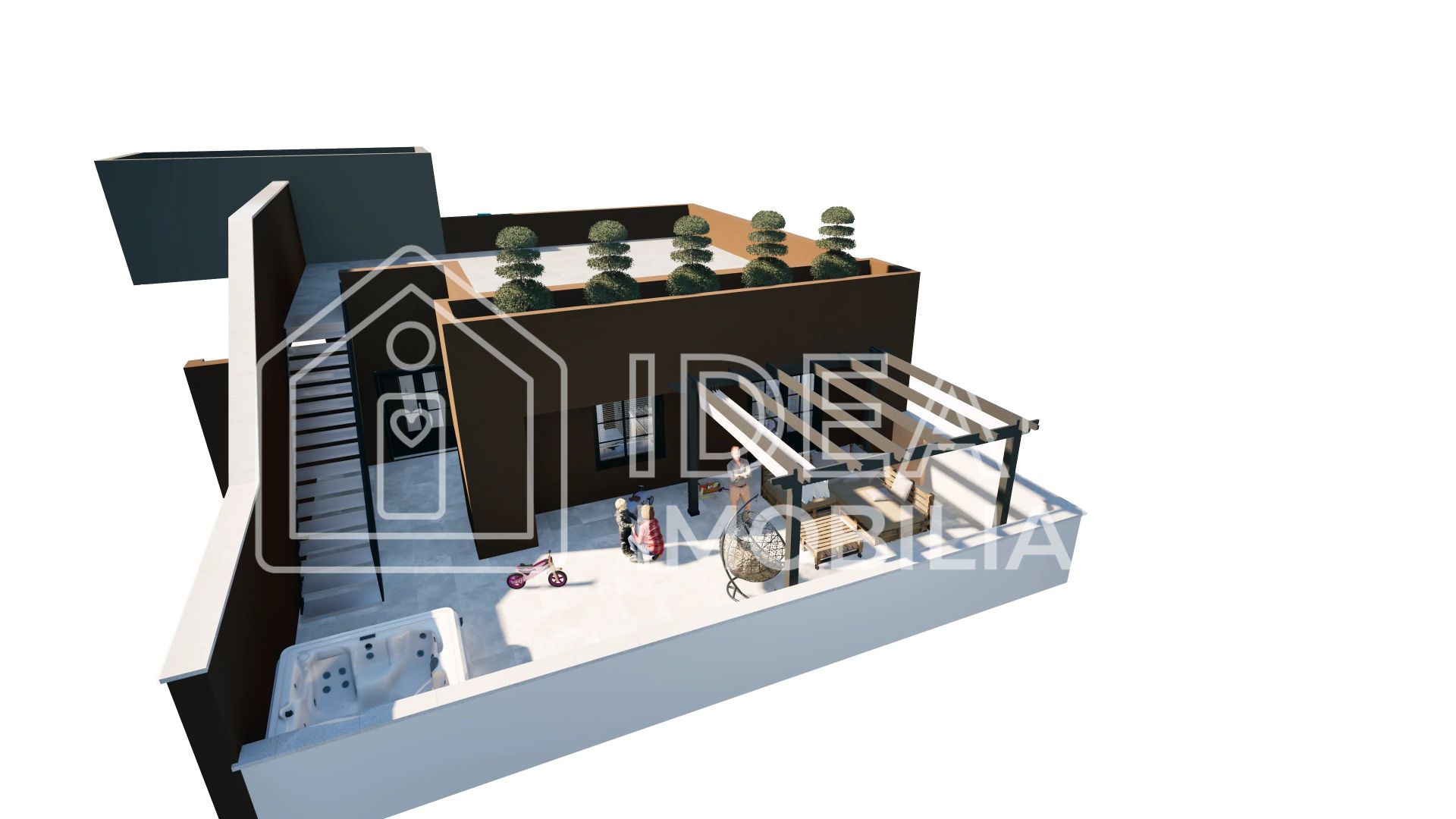 Penthouse cu 3 camere LA CHEIE, cu terase de 200mpu, zona Calea Surii Mici - Schiță 16