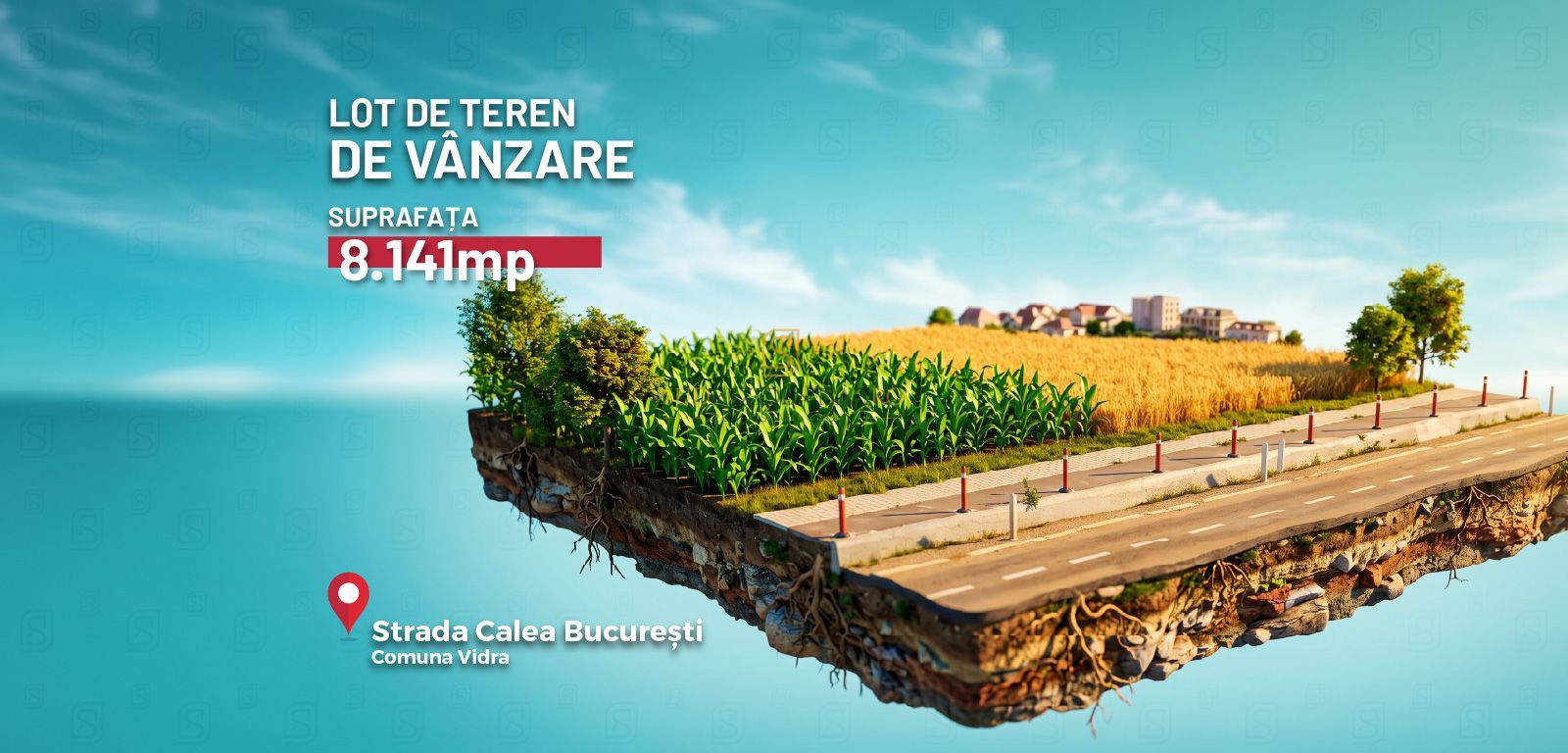 Teren vanzare, Berceni – Intrare Vidra, stradal Calea Bucuresti - Poză 1