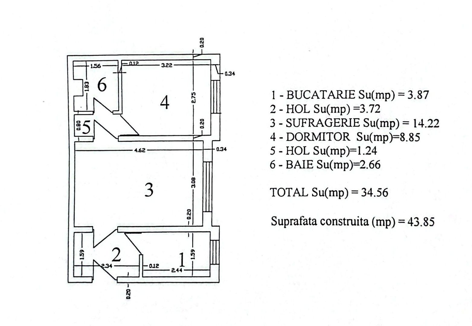 CABINET MEDICAL - Apartament 2 camere, PARTER, zona CENTRU; - Poză 7