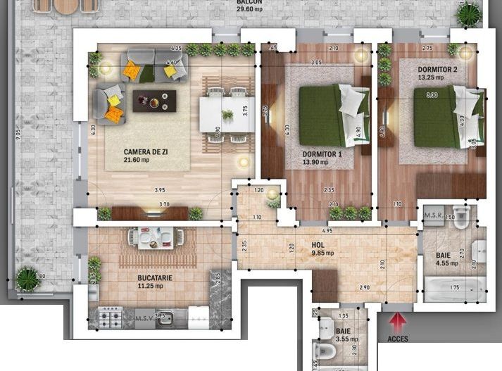 3cam.dec.-2bai-lux/13min -pe jos Metrou N.Grigorescu,sector 3 - Poză 2