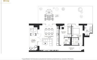 Apartament de 3 camere, 2 bai+ terasa + curte proprie - Zona Floreasca - Poză 17