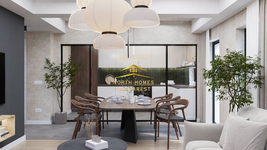 Duplex moder 4 camere, 3 bai, 2 locuri de parcare - Bucurestii Noi - Poză 10