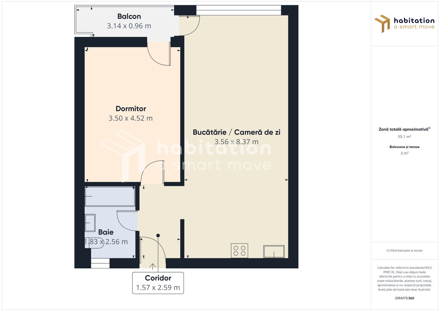 Locuință cu personalitate: 2 camere, aproape de centru, sală de sport - Poză 20