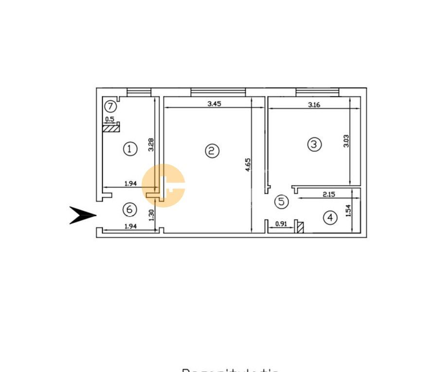 Zimbru/Dacia - 2 Camere - bloc dupa 1977 - Poză 6