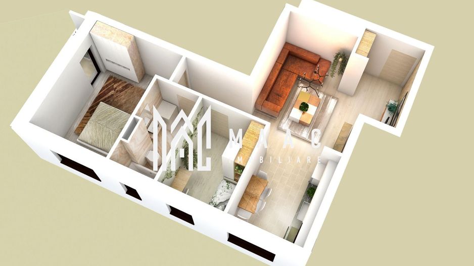 Comision 0% | Apartament 3 camere | Balcon |  Zona de Vest - Poză 2