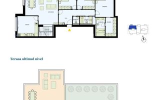 Luxury Penthouse I Private Rooftop Terrace I 4 Rooms I Pipera - Schiță 20