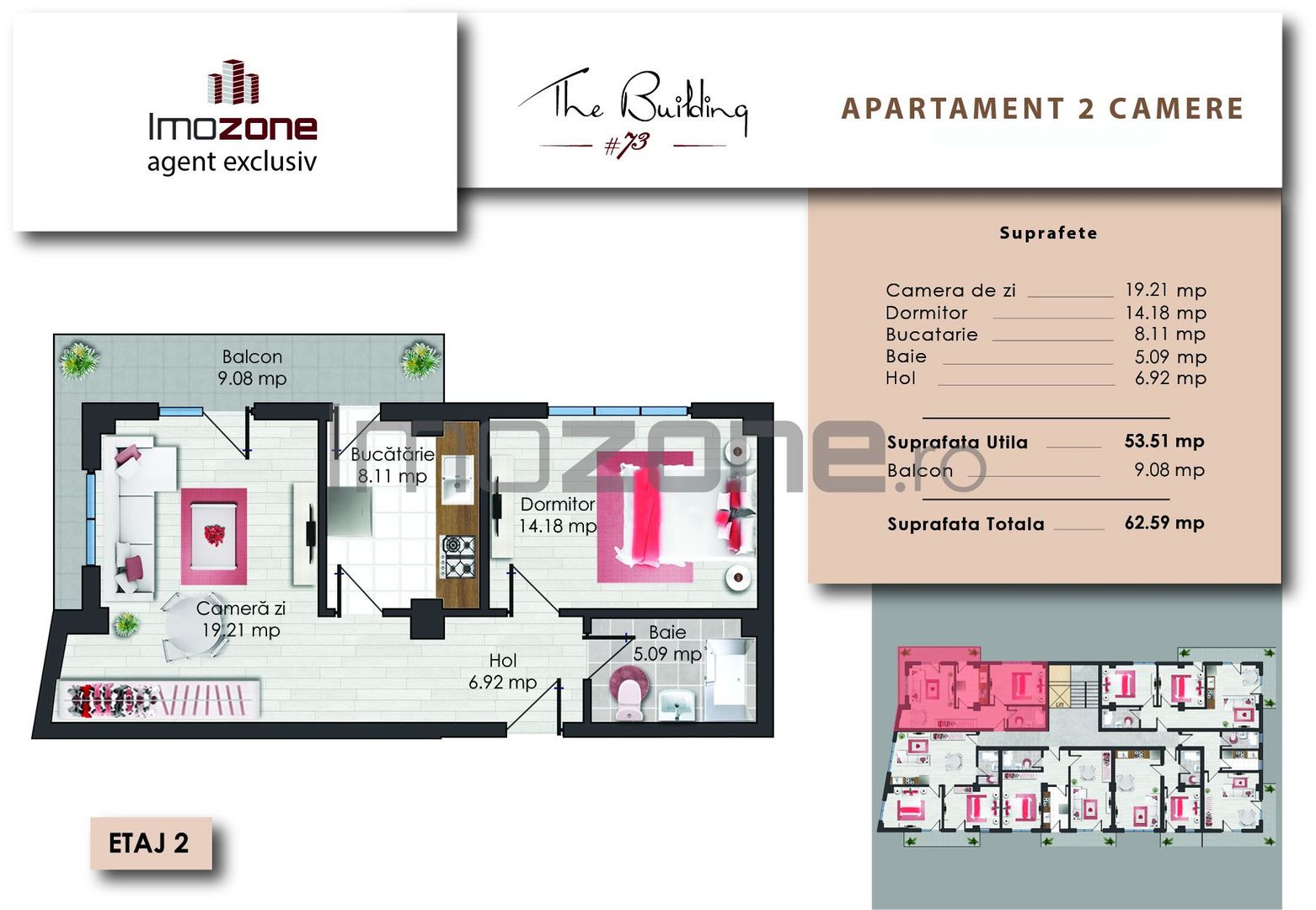 APARTAMENT DECOMANDAT | 2 CAMERE 63 MP, ET. 3/3 | DRUMUL TABEREI | COMISION 0% - Poză 1