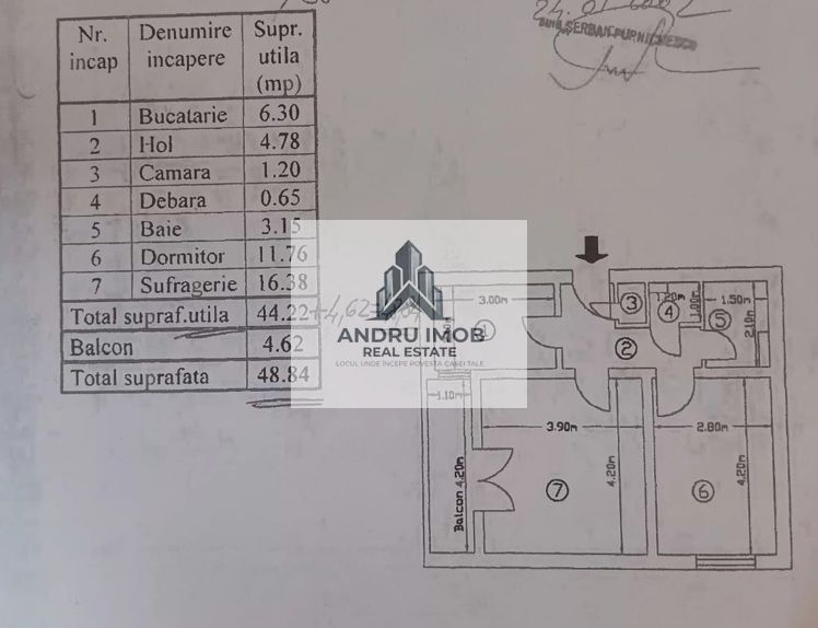 Apartament 2 Camere/ Decomandat/ Metrou Titan - Poză 7