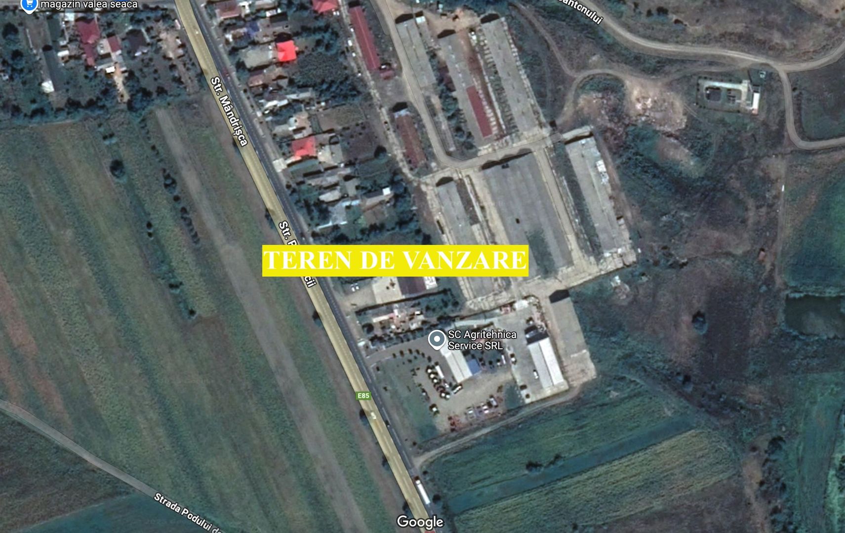 Teren intravilan la E85 in Valea Seaca - de vanzare - Poză 1