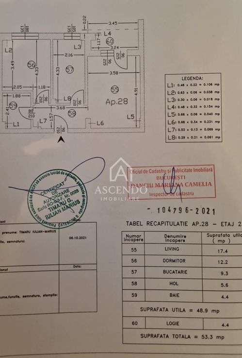 Vanzare apartament 2 Camere Militari – Valea Largă, Etaj 2/4 - Poză 17