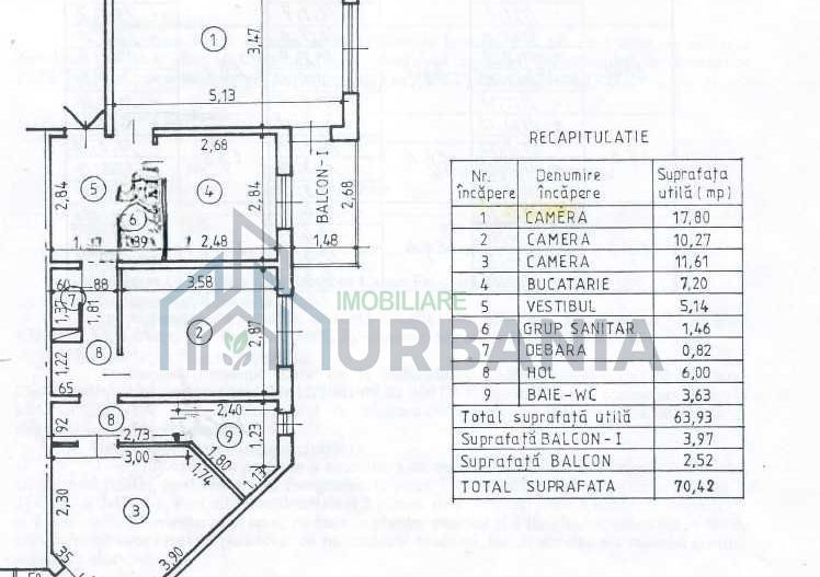 Spre vanzare apartament cu 3 camere – 71 m.p.- Nicolina 2, Iaşi - Poză 1