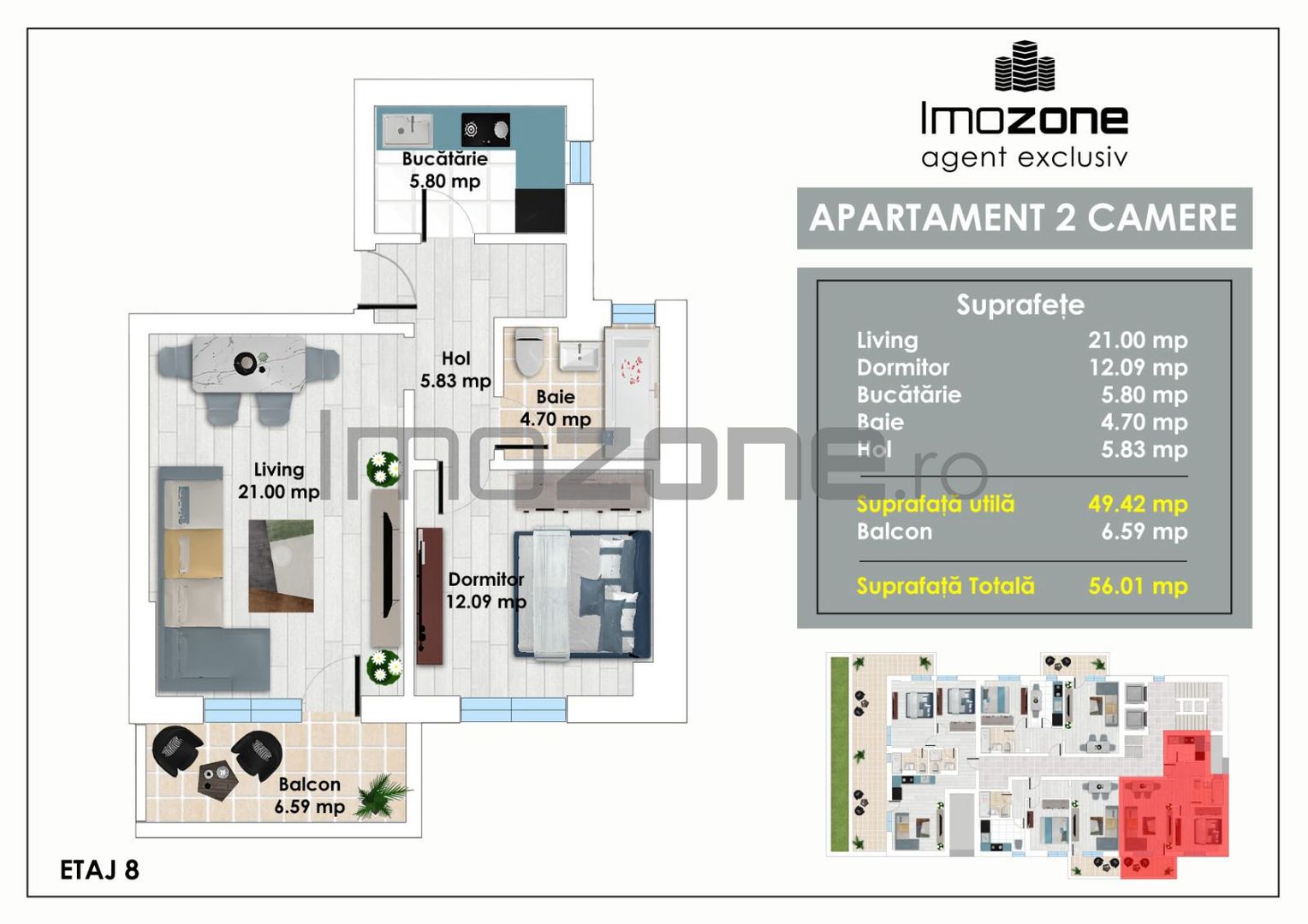 2 Camere, Bloc Nou, pe Valea Cascadelor, langa Metrou, la 3 min de Autogara - Poză 1
