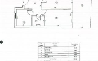 2 camere | Trifesti | Baneasa | parcare + curte terasa 25mp - Schiță 17