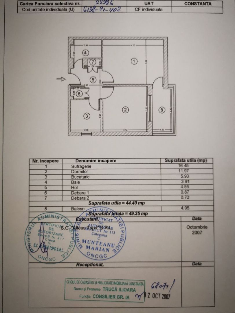 Apartament decomandat in Tomis 1 - Poză 1