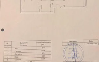 Pacii 2 Camere 53 mp Centrala Proprie + Loc Parcare - Schiță 15