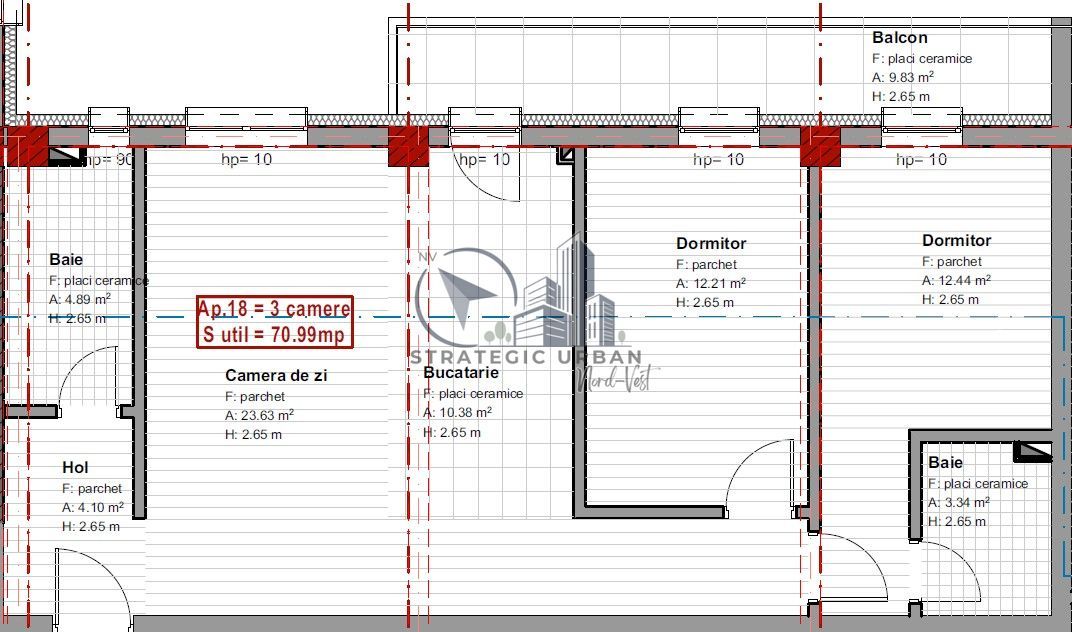 Apartament 3 camere, finisat nou, 2 băi, bloc cu lift – zona Someșului - Poză 14