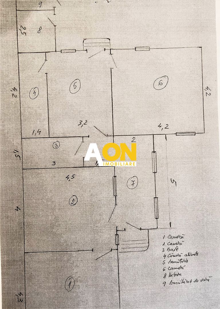 Casa cu 3 camere, renovata, 753 mp teren, zona Prefectura - Schiță 15
