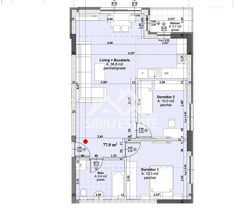 Apartament 3 camere Sibiu, Dna Stanca, lift si parcare - Poză 9