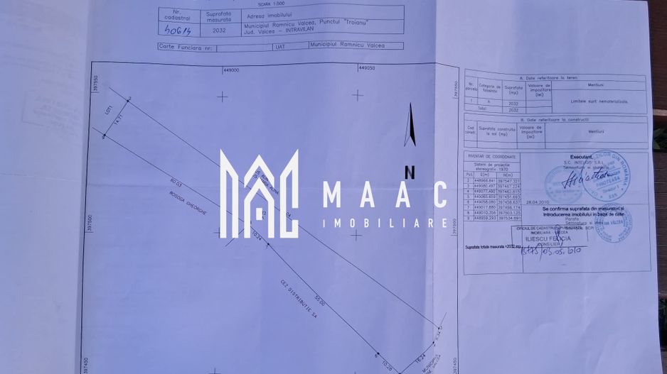 Teren intravilan 2032 mp | Troianu, Râmnicu Vâlcea | 14,71 ml - Poză 2