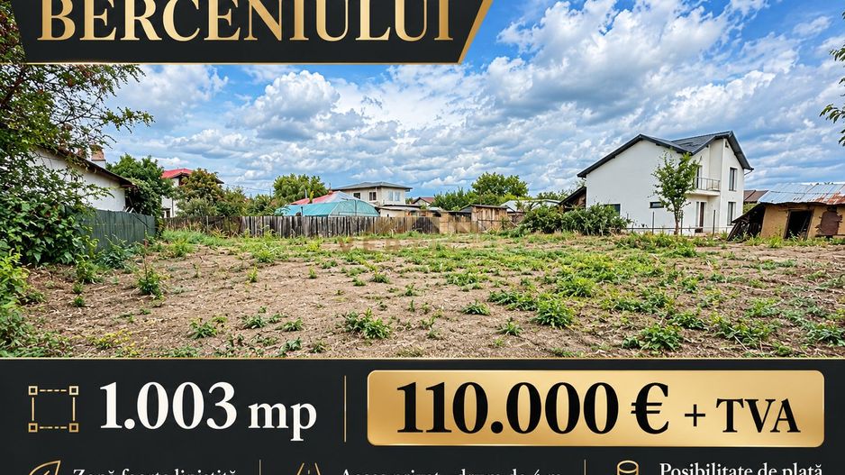 Teren 1.003 mp în centrul Berceniului | Acces privat | Rate - Poză 3