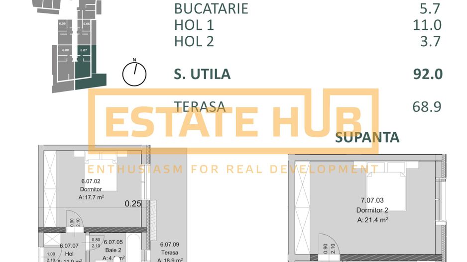 Apartament nou 3 camere cu supanta | Comision 0% | langa The Nest - Poză 2