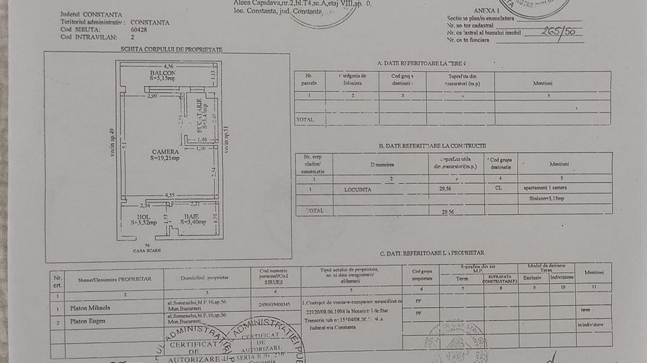 Garsoniera de inchiriat in zona City Park - Schiță 10