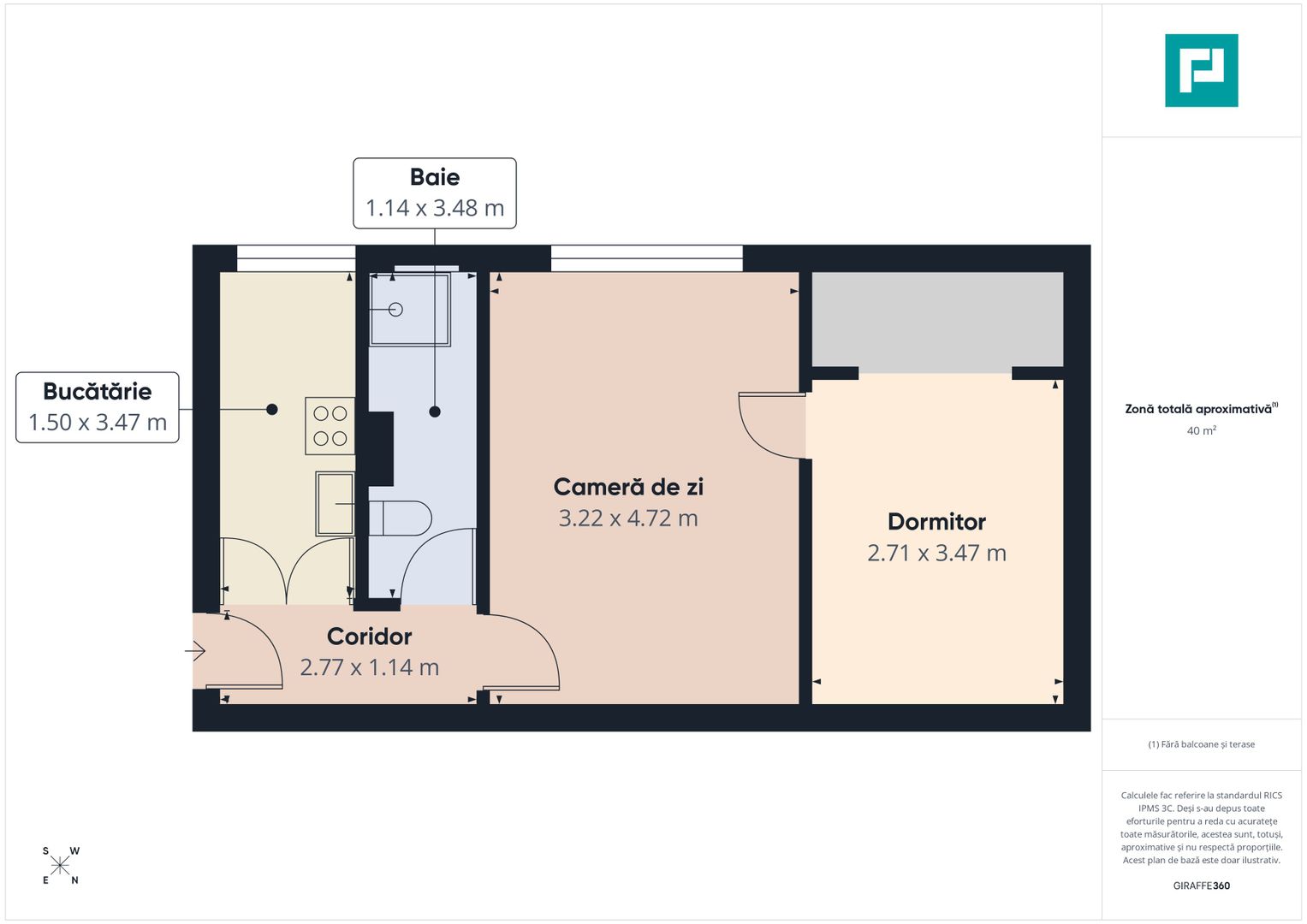 Apartament 2 camere, Grigore Ureche - Poză 8