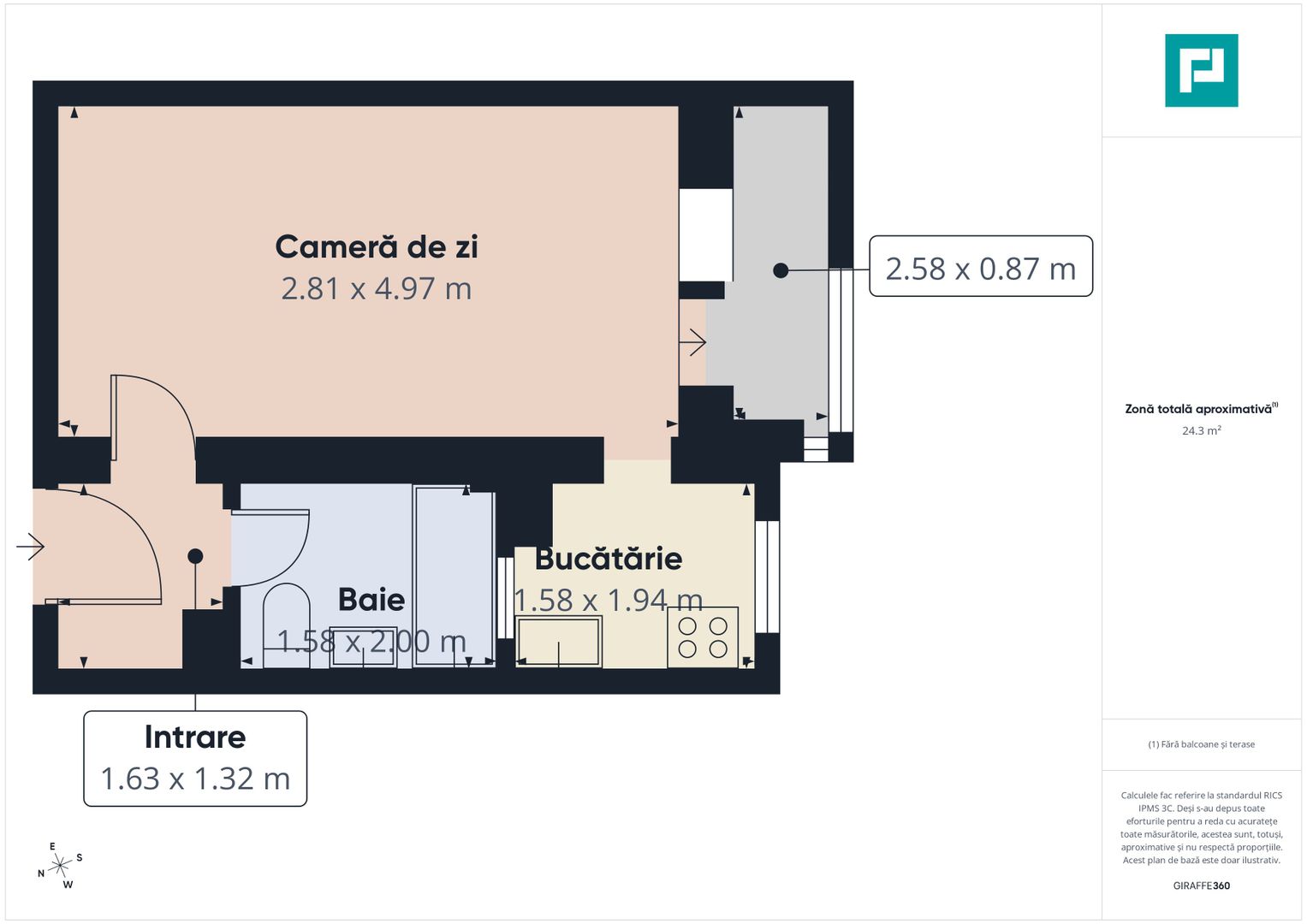 Garsonieră frumoasă în Micalaca - Poză 7