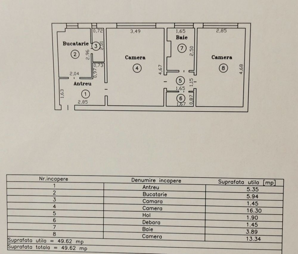 Take Ionescu, semicentral ap2 camere, confort 1, parter CENTRALA GAZ - Poză 7