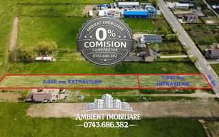 TEREN 1.000 mp intravilan + 2.000 mp extravilan, zona BRODOC; - Poză 3