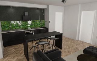Penthouse deosebit cu 2 camere si terasa de 70 mp - vedere panoramica - Poză 5