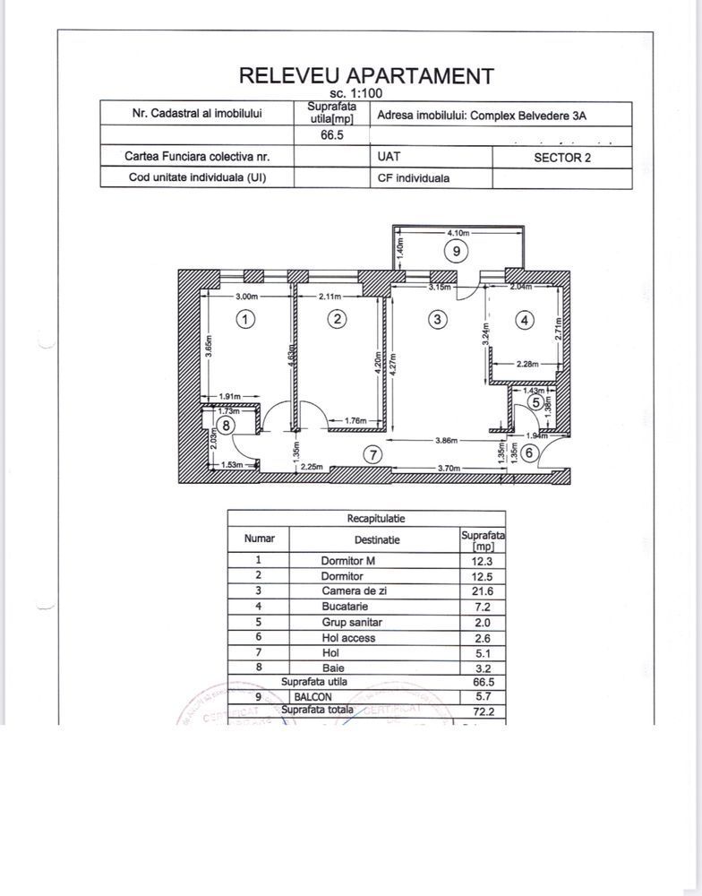 Vand apartament 3 camere | PROPRIETAR | Belvedere Residences - Poză 8