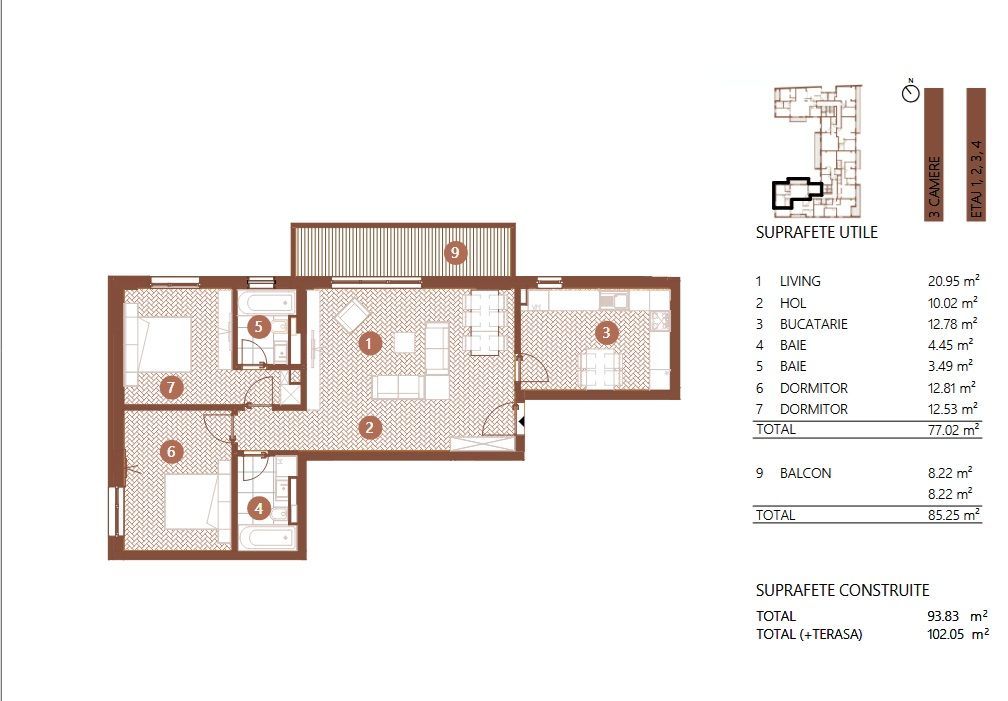 Apartament premium 3 camere I Zona Barbu Vacarescu I Imobil nou - Poză 20