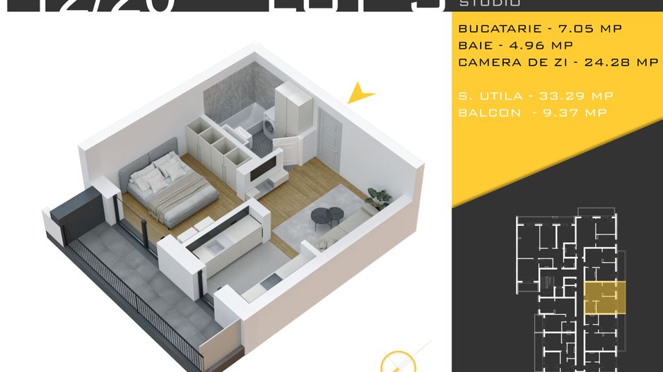 2 camere  Titan Pallady  Metrou Nicolae Teclu - Schiță 11