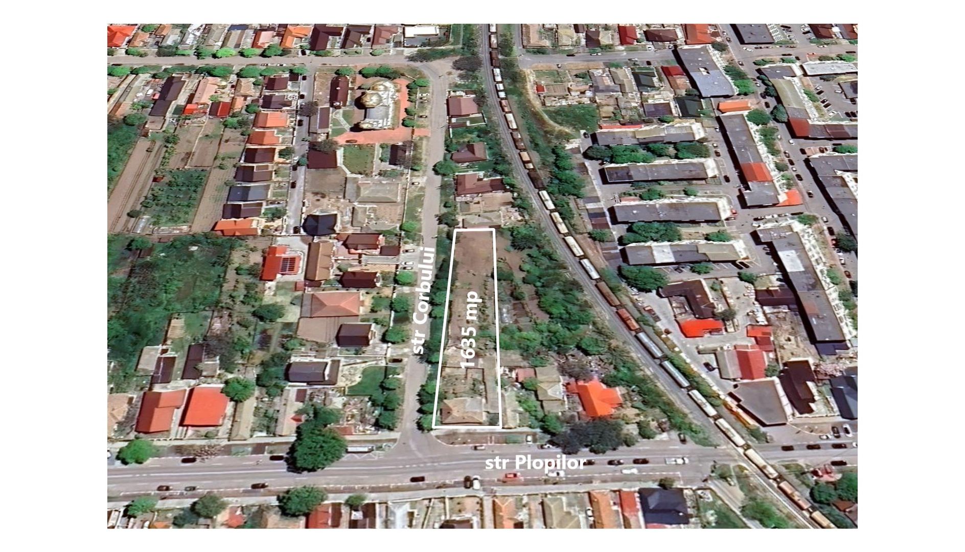 Teren intravilan Navodari strada Plopilor dubla deschidere 1635mp - Poză 1