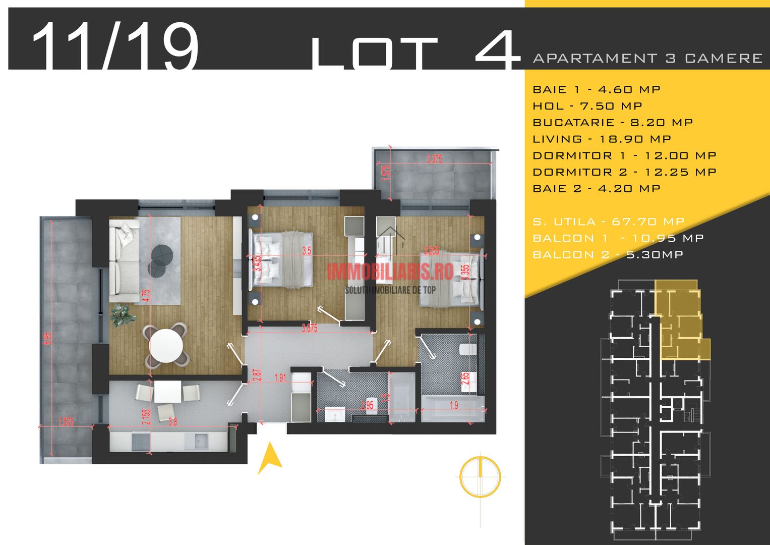 Blvd. 1 Decembrie 1918 - Parcare Subterana - Comision 0% - Schiță 2