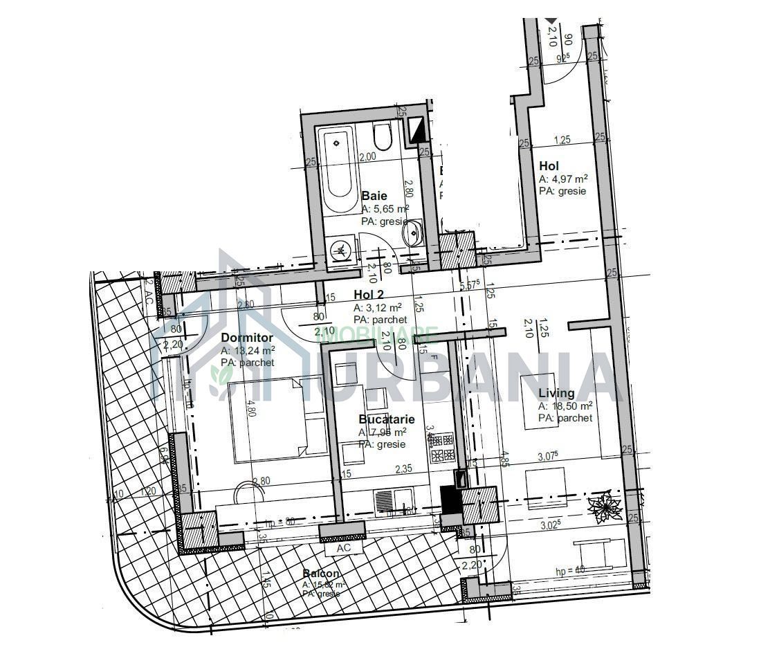 Apartament 2 camere decomandat de vanzare - Complex HIMSON, Iasi - Poză 2
