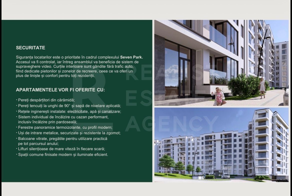 Vânzare, apartament 2 camere, complexul SEVEN Park - Ialoveni - Poză 6