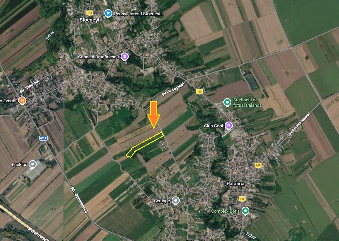 Palanca - Floresti - Stoenesti, Jud. Giurgiu, teren 4700 mp, utilitati - Poză 3