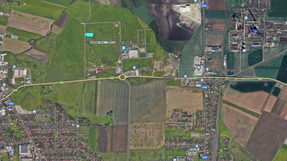 Teren pentru hale industriale Arad – 5.000 mp | PUZ aprobat | - Poză 4